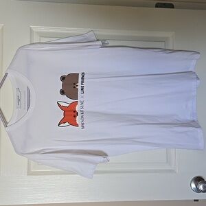 Maison Kitsune x LINE FRIENDS Short Sleeve Oversized Tshirt